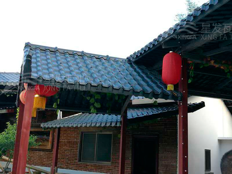 園林建筑搭建樹脂瓦涼亭，將景觀與藝術(shù)融合，別具一格！